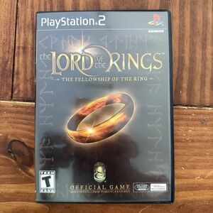Lord of the Rings Fellowship of the Ring PS2 PlayStation 2 Complete Case Disc PS